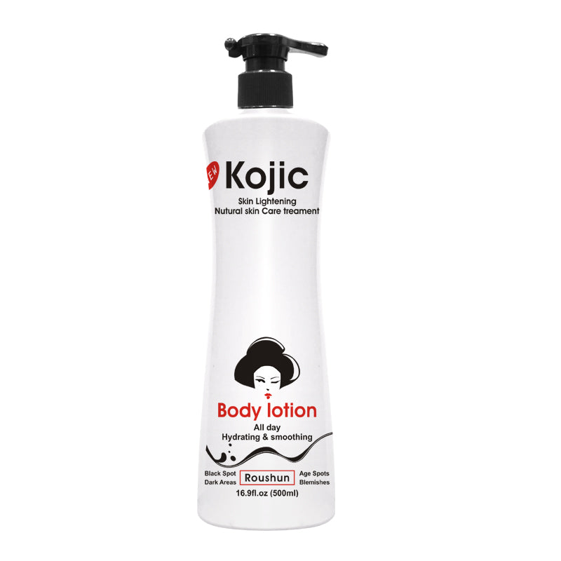 Roushun Kojic Skin Lightening Care Body Lotion (500ML) mohsenistore
