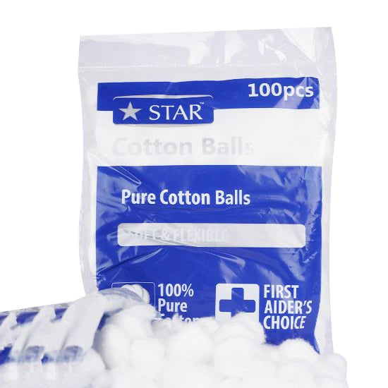 Star Cotton Balls 100pcs