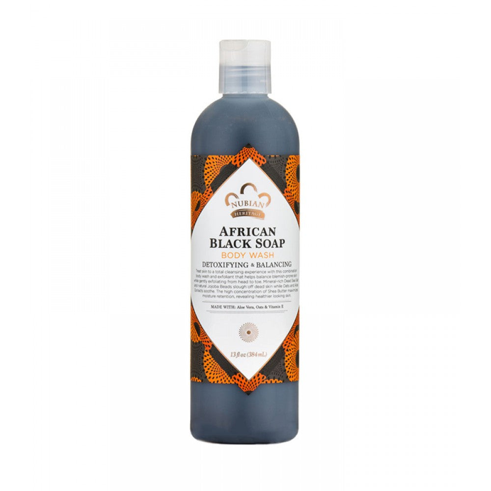 Nubian Heritage African Black Soap Body Wash (384ML)