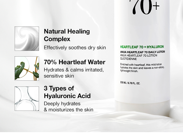 Anua Heartleaf 70+ Hyaluron Daily Lotion (200ML)