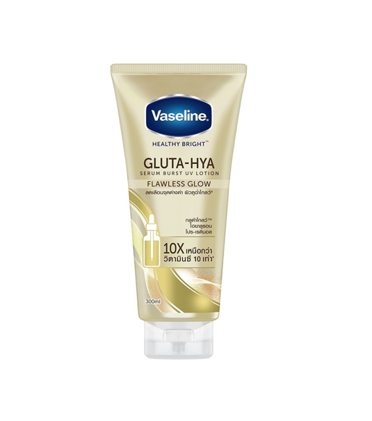 Vaseline Gluta-Hya Serum Burst UV Lotion Flawless Bright (300ML)