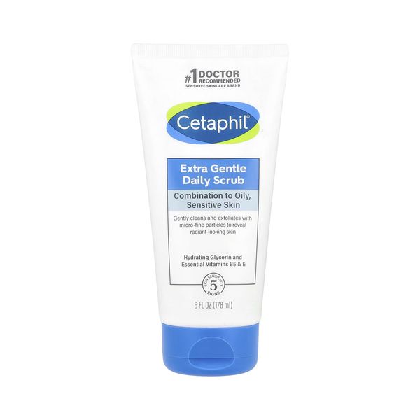 Cetaphil Extra Gentle Daily Scrub Dry Combination To Oily Sensitive Skin (178ML)