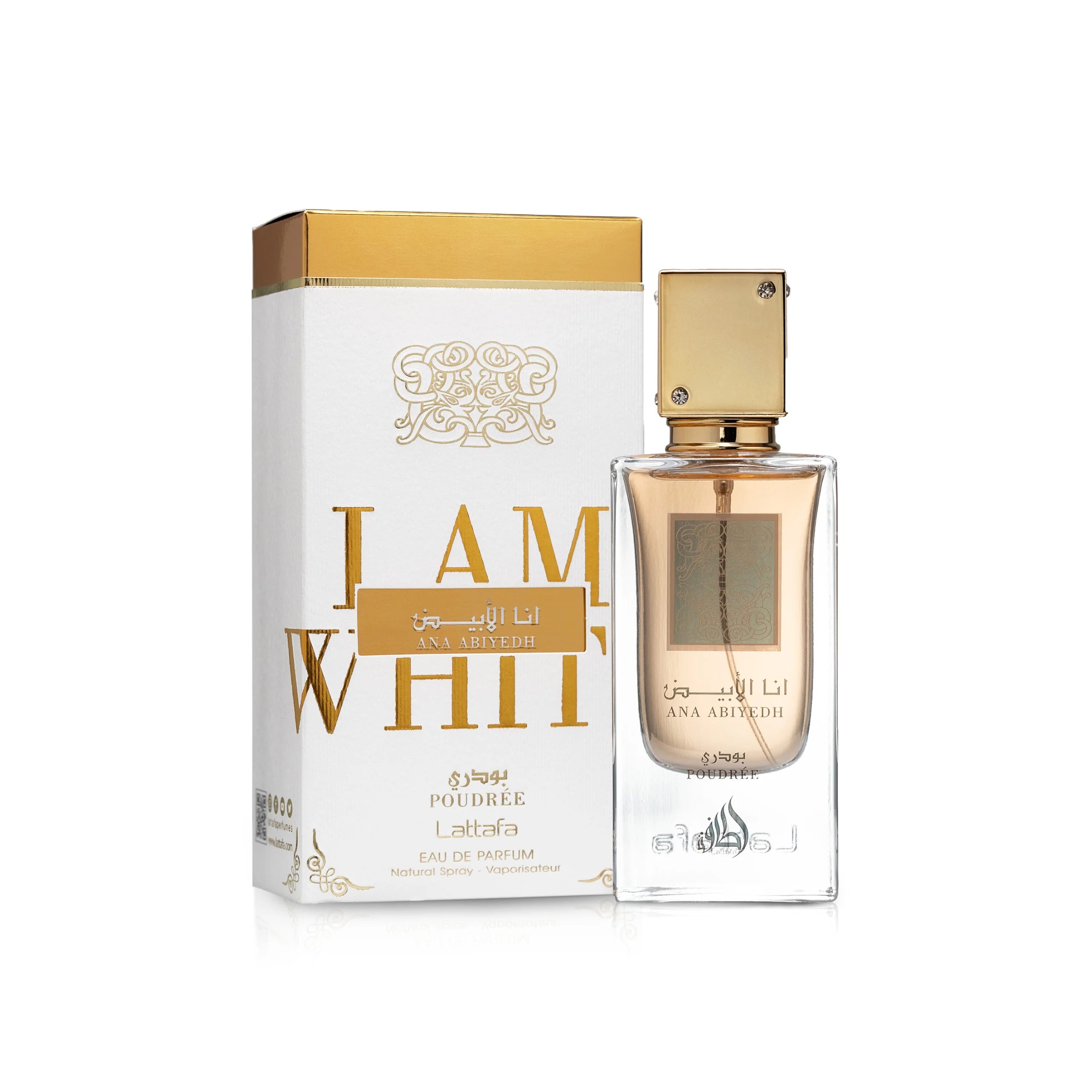 Lattafa Ana Abiyedh Poudree Eau De Parfum (60ML)