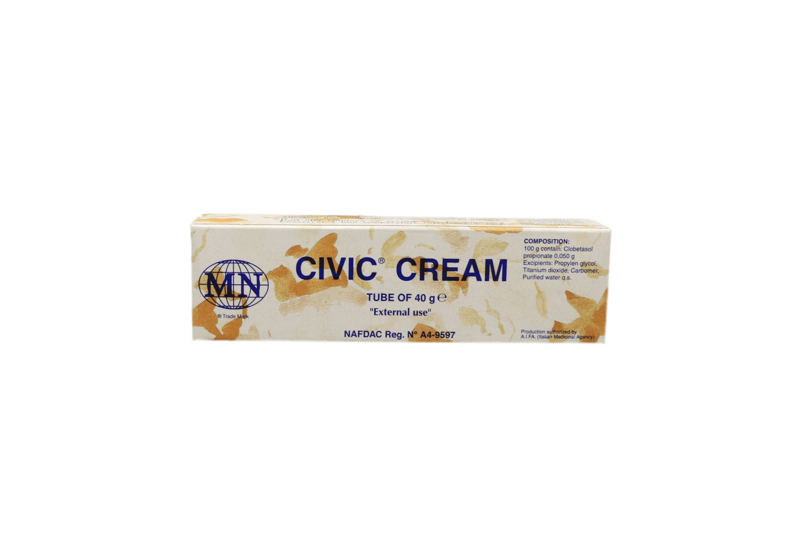 Civic Cream Clobetasol Propionato 0.5mg/g Gel (40gr)