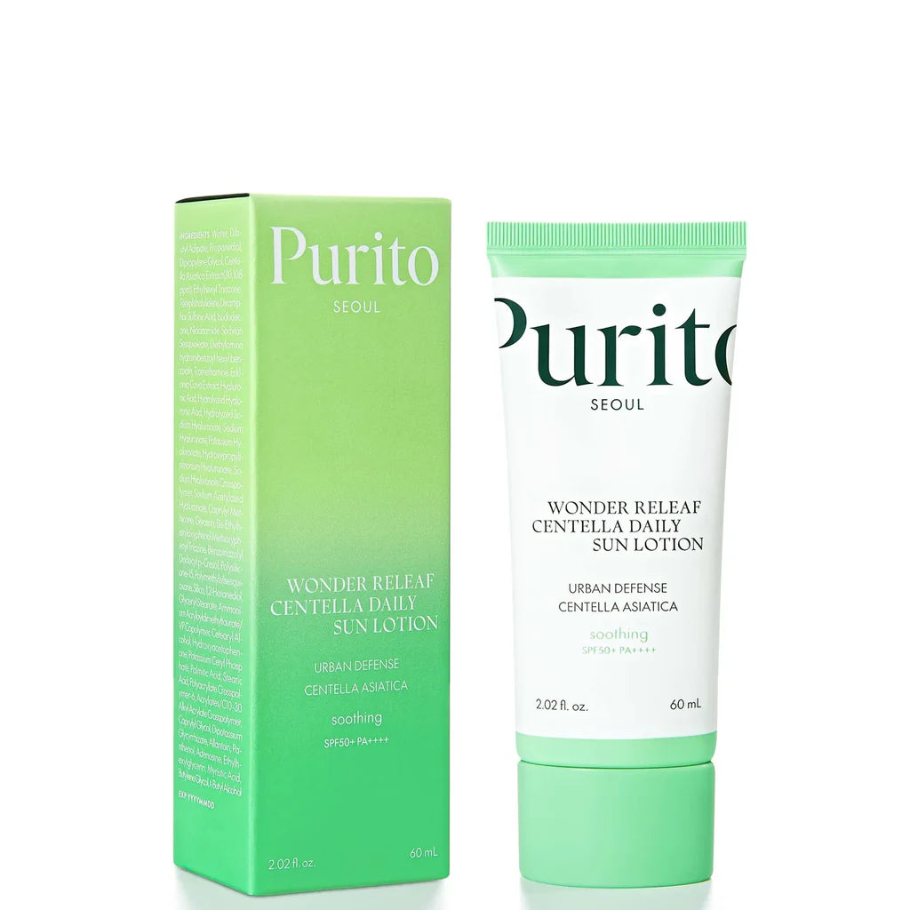 Purito Seoul Wonder Releaf Centella Daily Sun Lotion Soothing SPF50+ PA++++ (60ML)