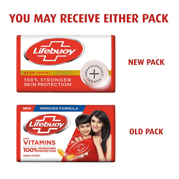 Lifebuoy Soap 100% Stronger Skin Protection 4pcs BUNDLE SET (125gr)