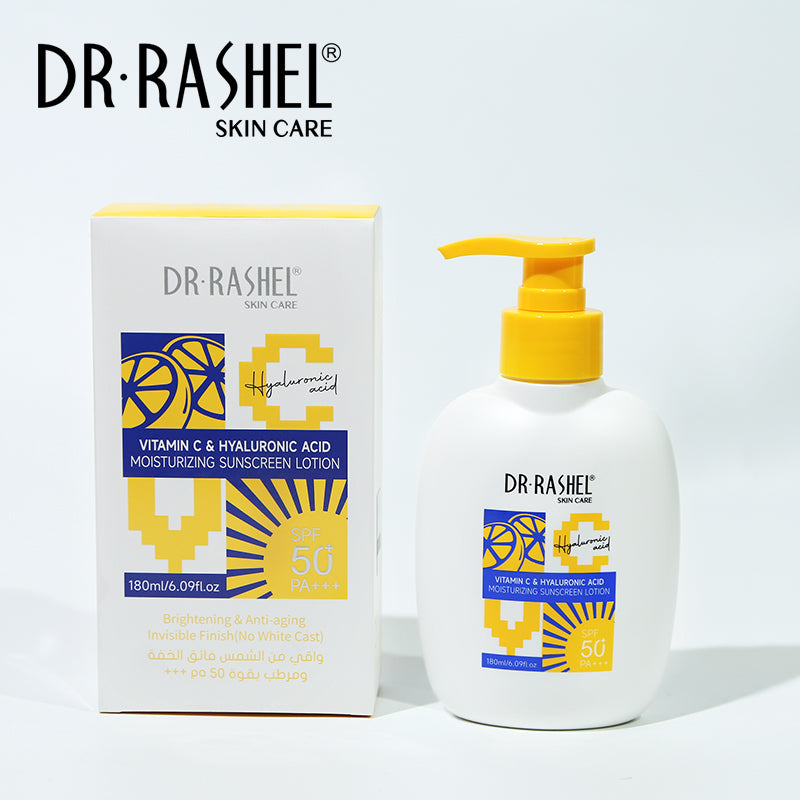 Dr.Rashel Vitamin C & Hyaluronic Acid Moisturizing Sunscreen Lotion (180ML)