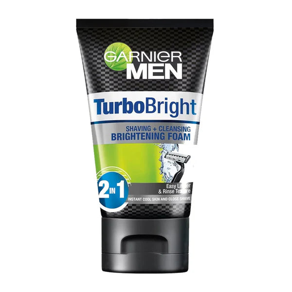 Garnier Men Turbo Bright 2-In-1 Brightening Foam (100ML)