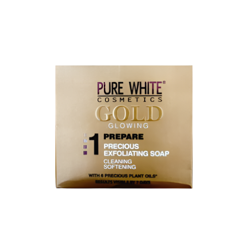 Pure White Cosmetics Gold Glowing Exfoliating Soap (150gr)