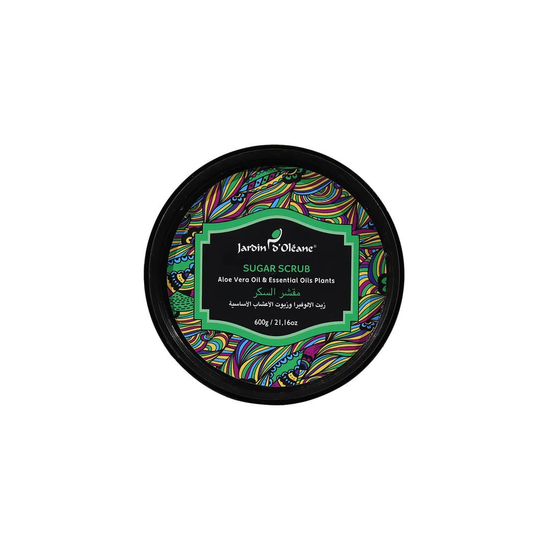 Jardin D'Oleane Sugar Scrub Aloe Vera Oil & Essential Oils Plants (600gr)