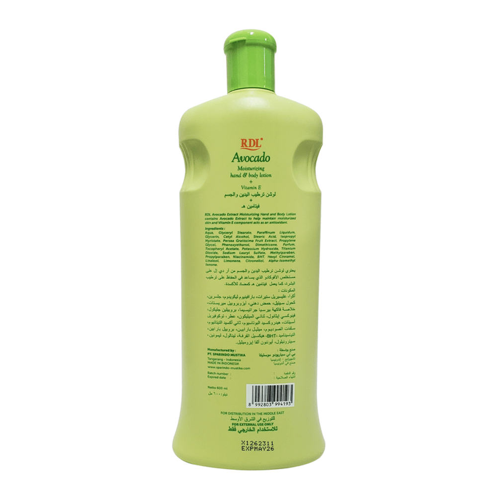 RDL Avocado Moisturizing Body Lotion (600ML)