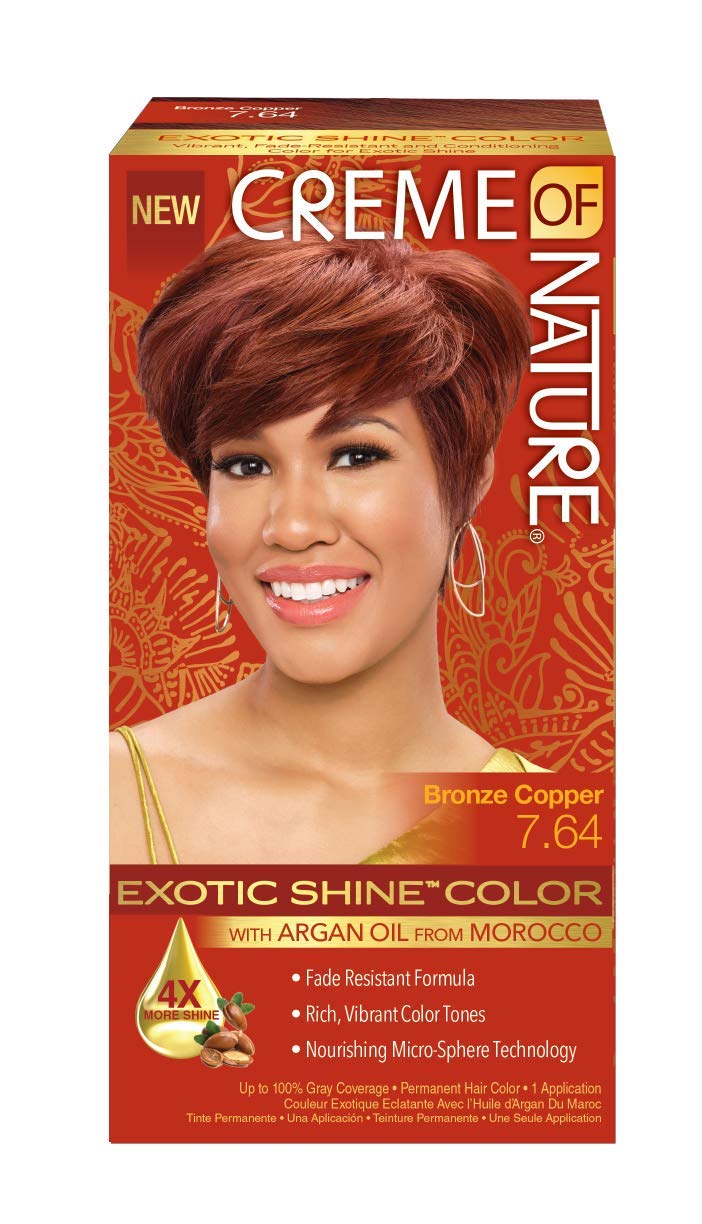 Creme of Nature Bronze Copper 7.64 Exotic Shine Color Argan Oil From Morocco