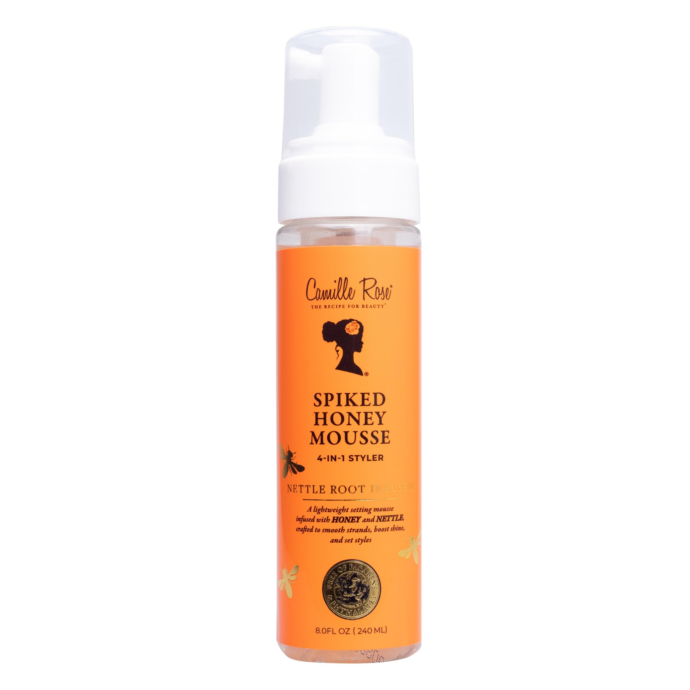 Camille Rose  Spiked Honey Mousse 4-In-1 Styler Nettle Root Infused  (240ML)