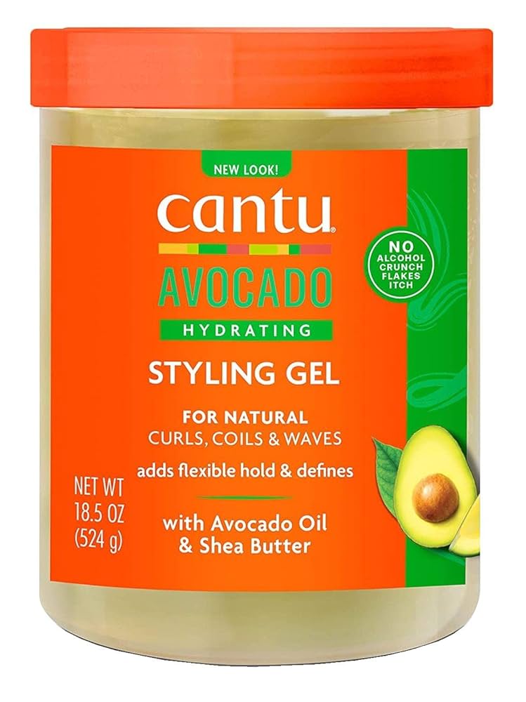Cantu Avocado Hydrating Styling Gel Curls, Coils & Waves (524gr)