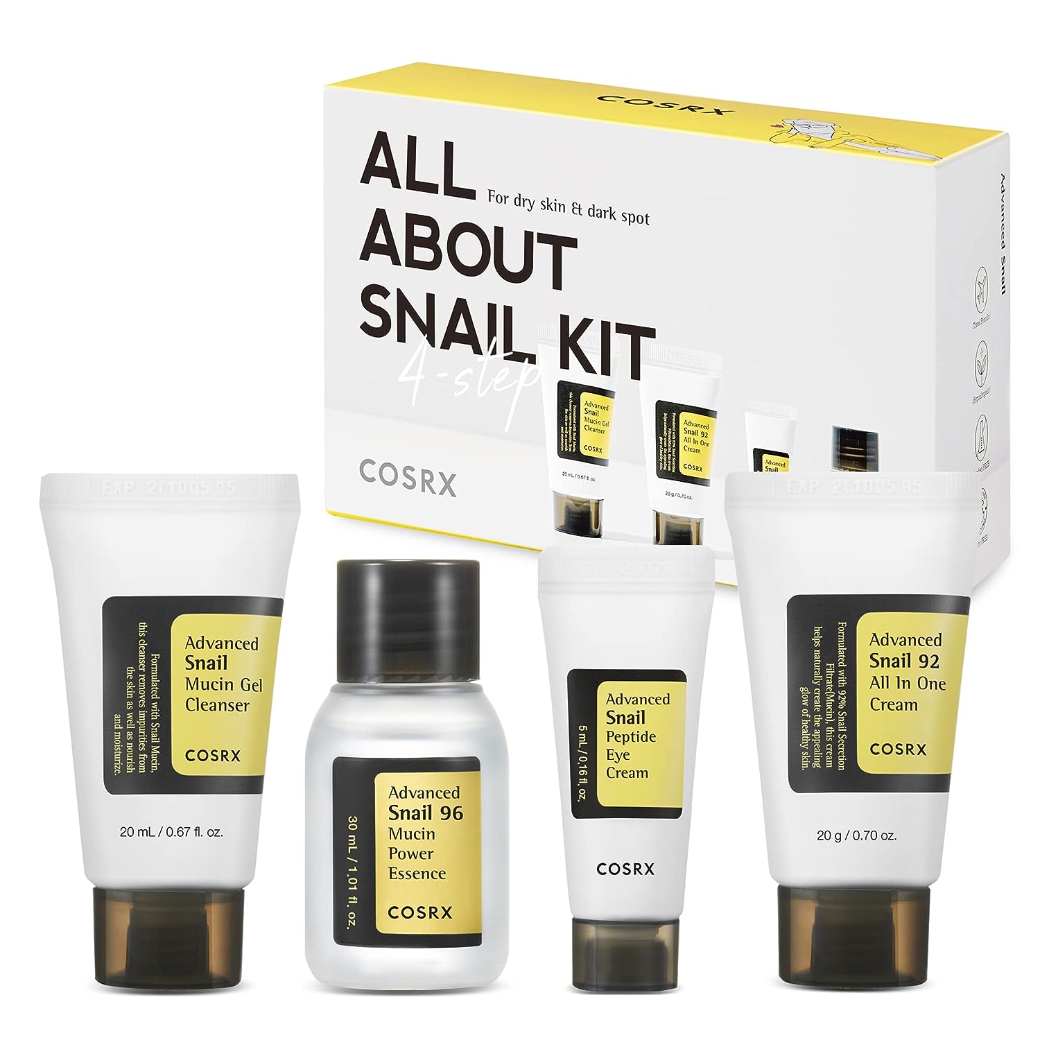 Cosrx All About Snail Kit 4 Steps