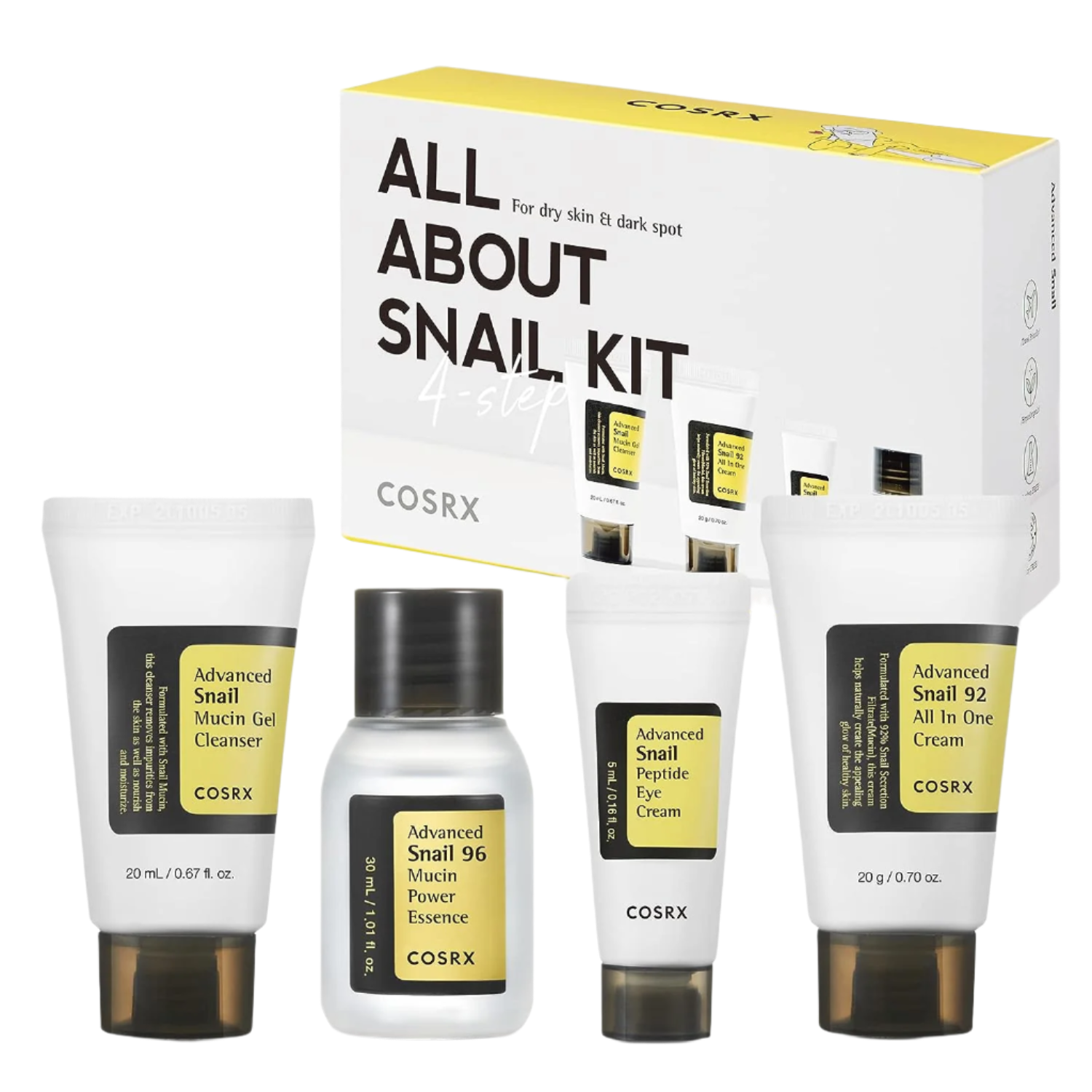 Cosrx All About Snail Kit 4 Steps