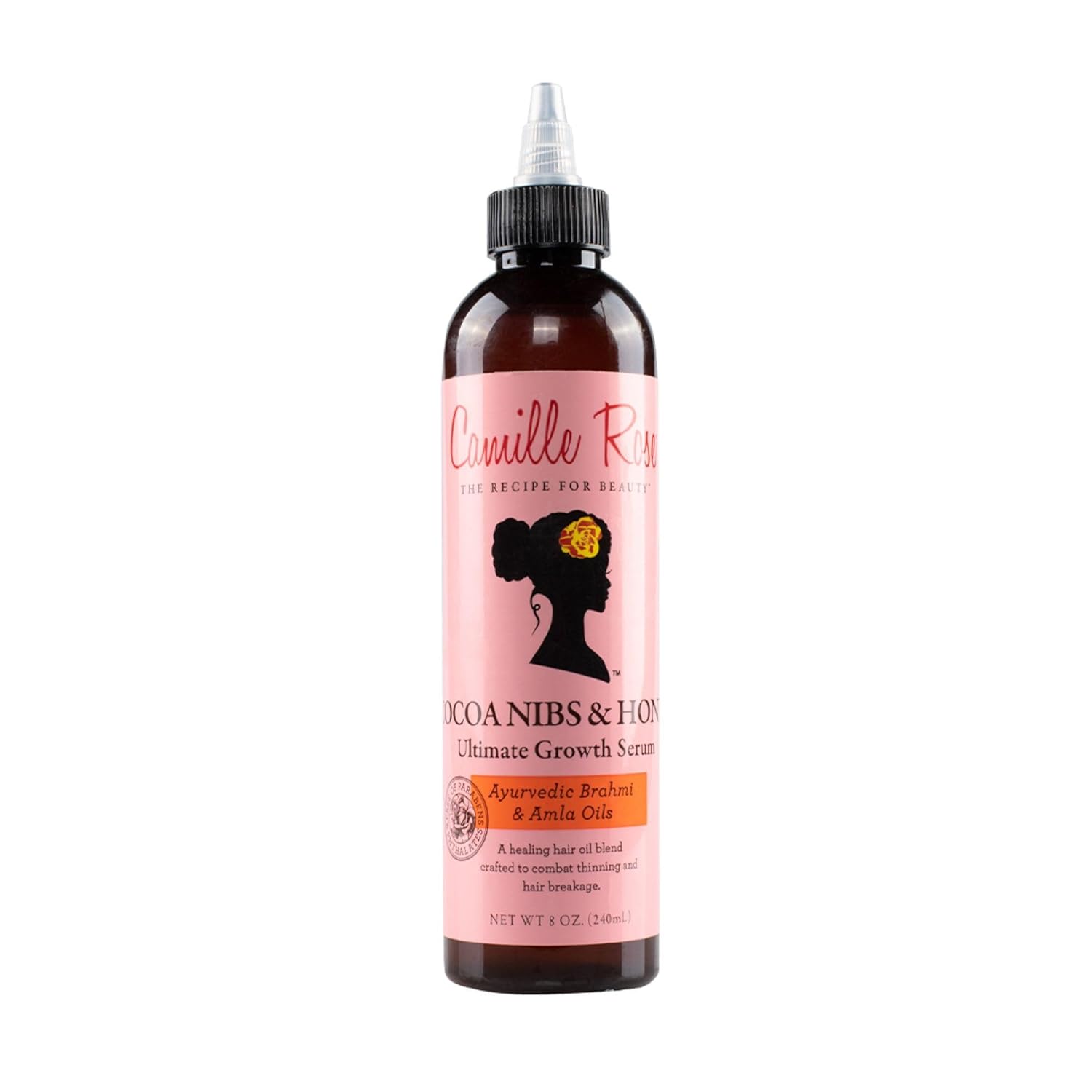 Camille Rose Cocoa Nibs & Honey Ultimate Strength Serum Ayurvedic Brahmi & Amla Oils (240ML)