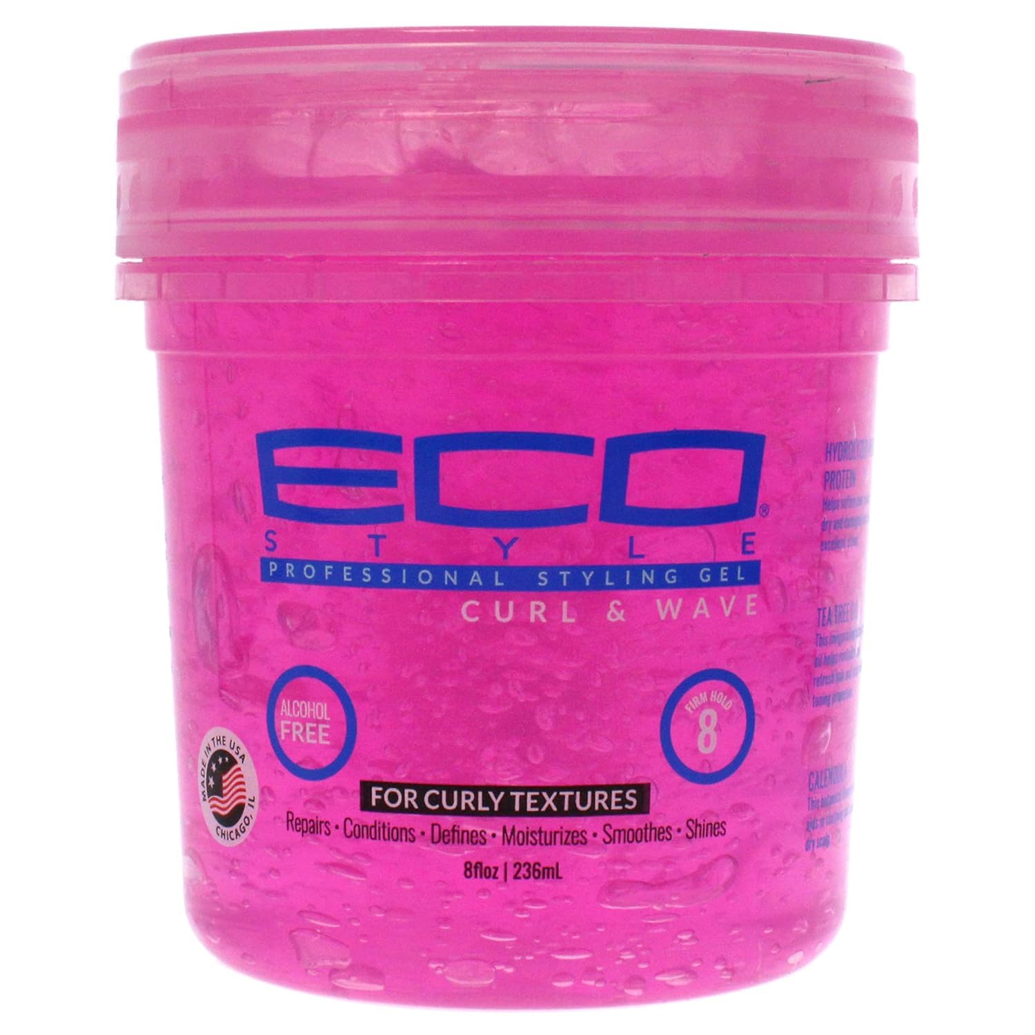 ECO Professional Styling Gel Curl & Wave Water Based FIRM HOLD 8 (236ML)