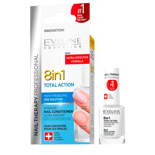 Eveline Cosmetic 8in1 Total Action Nail Conditioner (12ML)