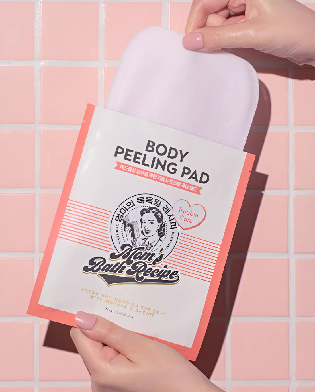 Mom's Bath Recipe Body Peeling Pad Trouble Care (25ML) 1Box x 8pcs