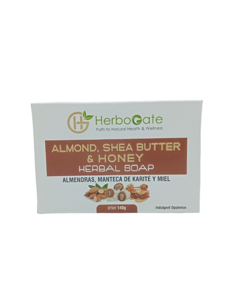 Herbogate Almond,Shea Butter & Honey Herbal Soap (140gr)