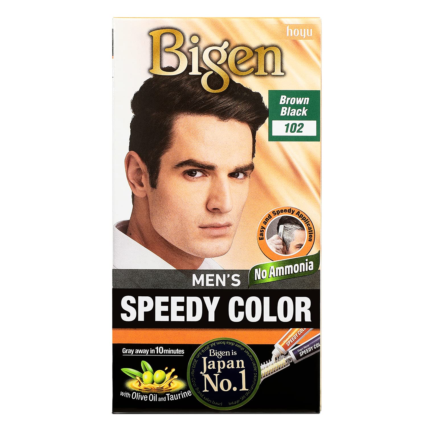 Bigen Men's Speedy Color Brown Black (102)