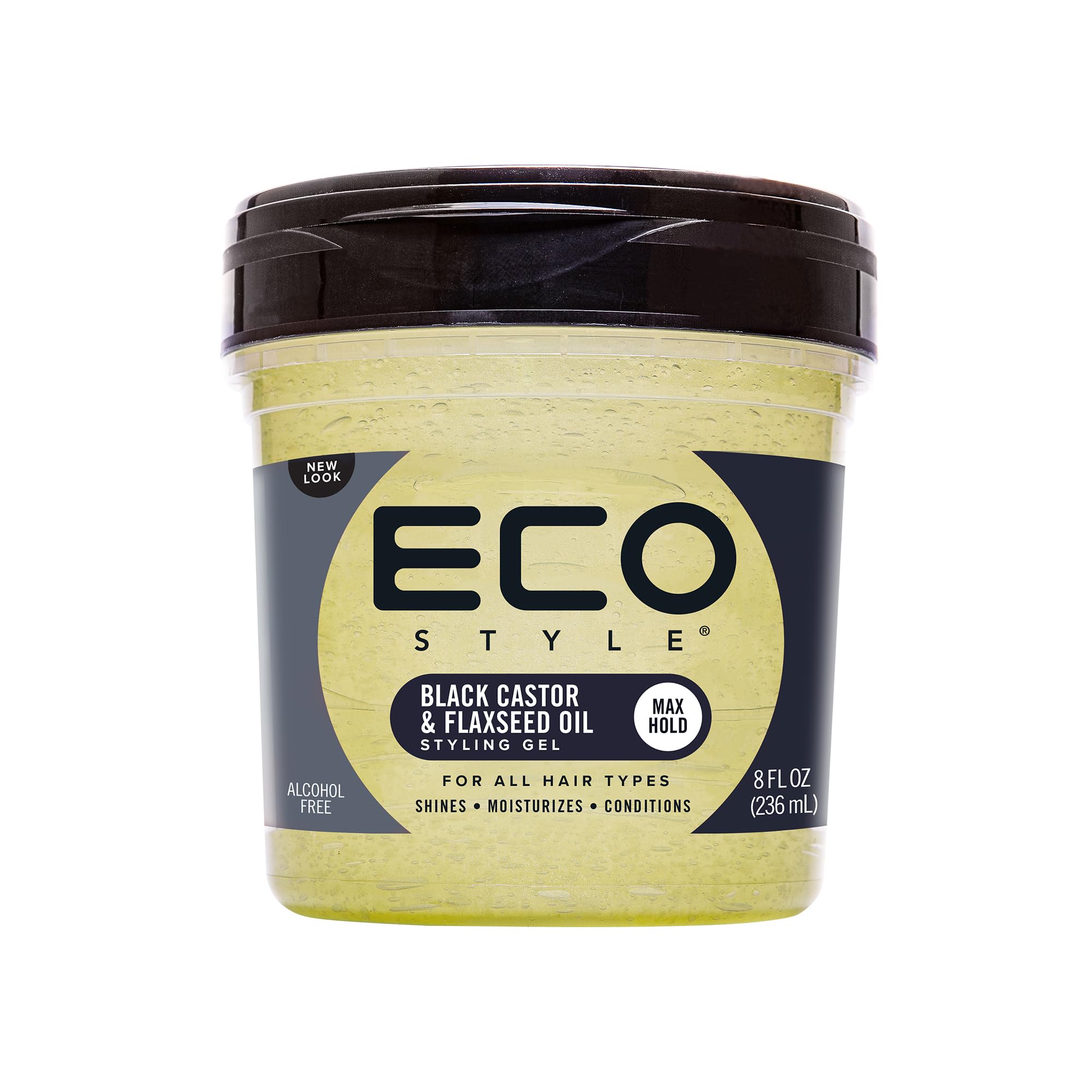 Eco Style Black Castor & Flaxseed Oil Styling Gel MAX Hold (236ML)