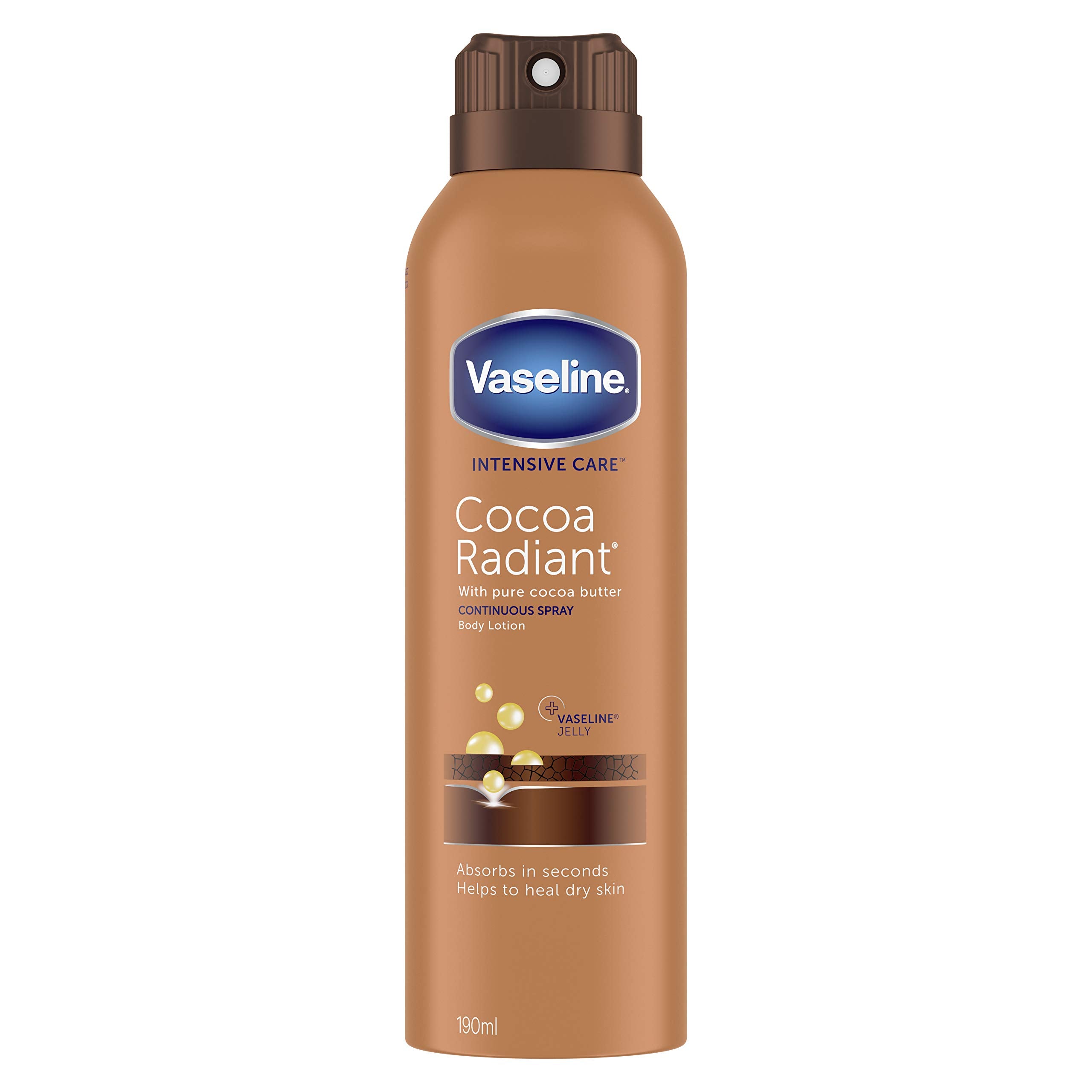 Vaseline Cocoa Radiant Body Lotion Spray (190ML)