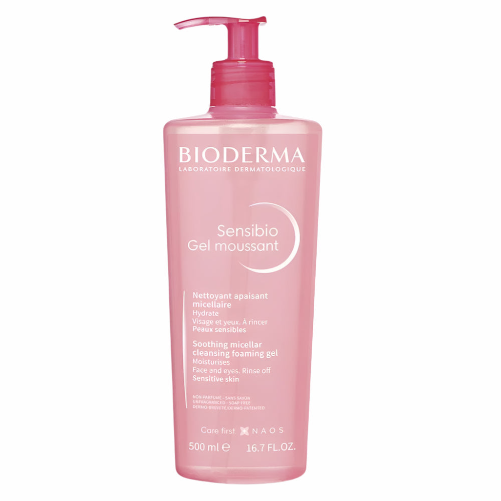 Bioderma Sebium Gel Moussant Soothing Micellar Cleansing Foaming Gel (500ML)