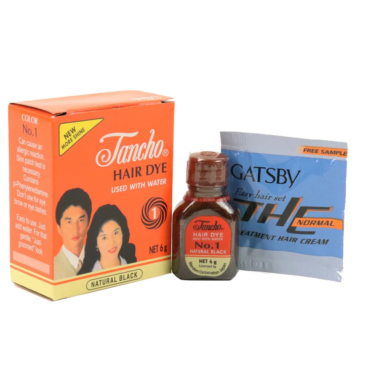 Tancho Hair Dye Natural Black (6gr)