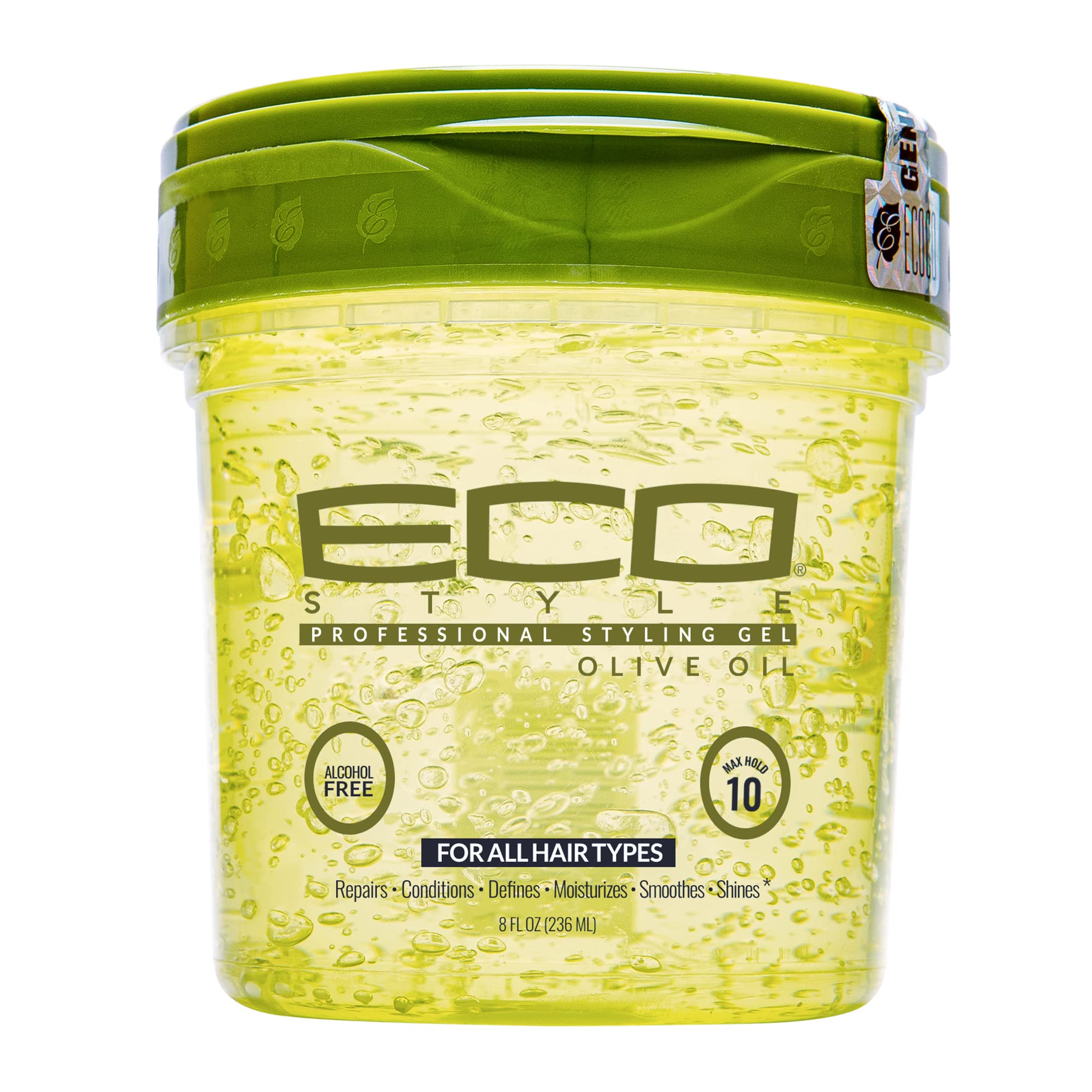 ECO Style Professional Styling Gel Olive Oil Water Based MAX 10 (236ML)