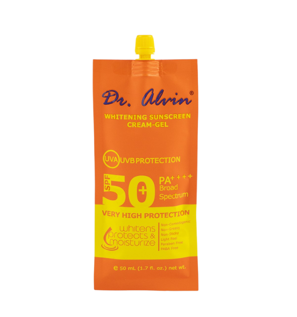 Dr. Alvin Whitening Sunscreen Cream Gel SPF50 PA++++ (50ML)