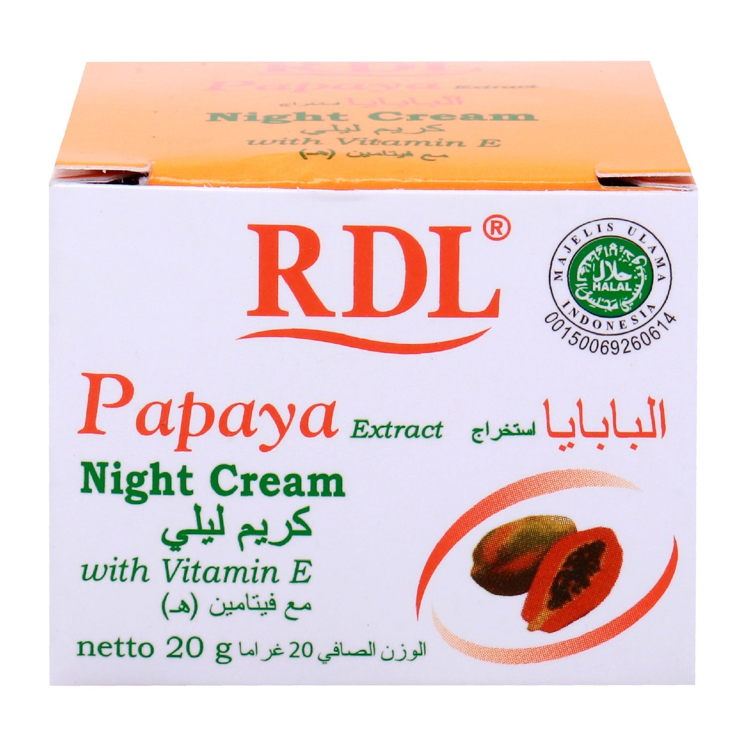 RDL Papaya Night Cream Vitamin E (20gr)