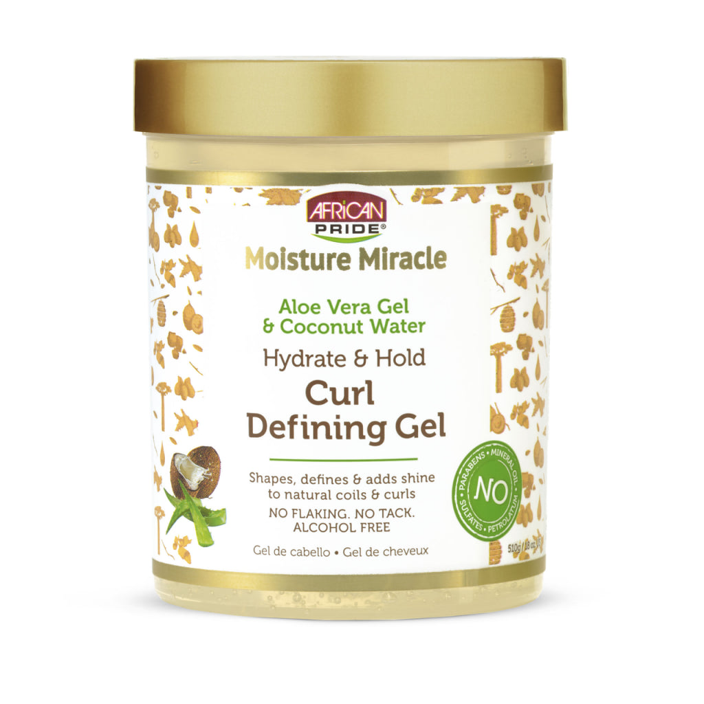 African Pride Moisture Miracle Aloe & Coconut Water Hydrate & Hold Curl Defining Gel (510gr)