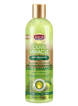 African Pride Olive Miracle 2-In-1 Shampoo (355ML)