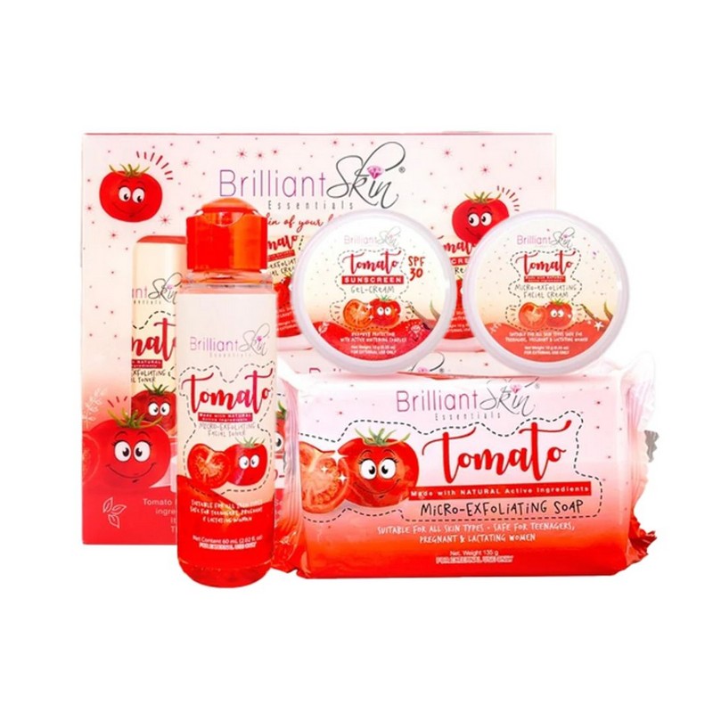 Brilliant Essential Tomato Micro-Exfoliating Facial Set