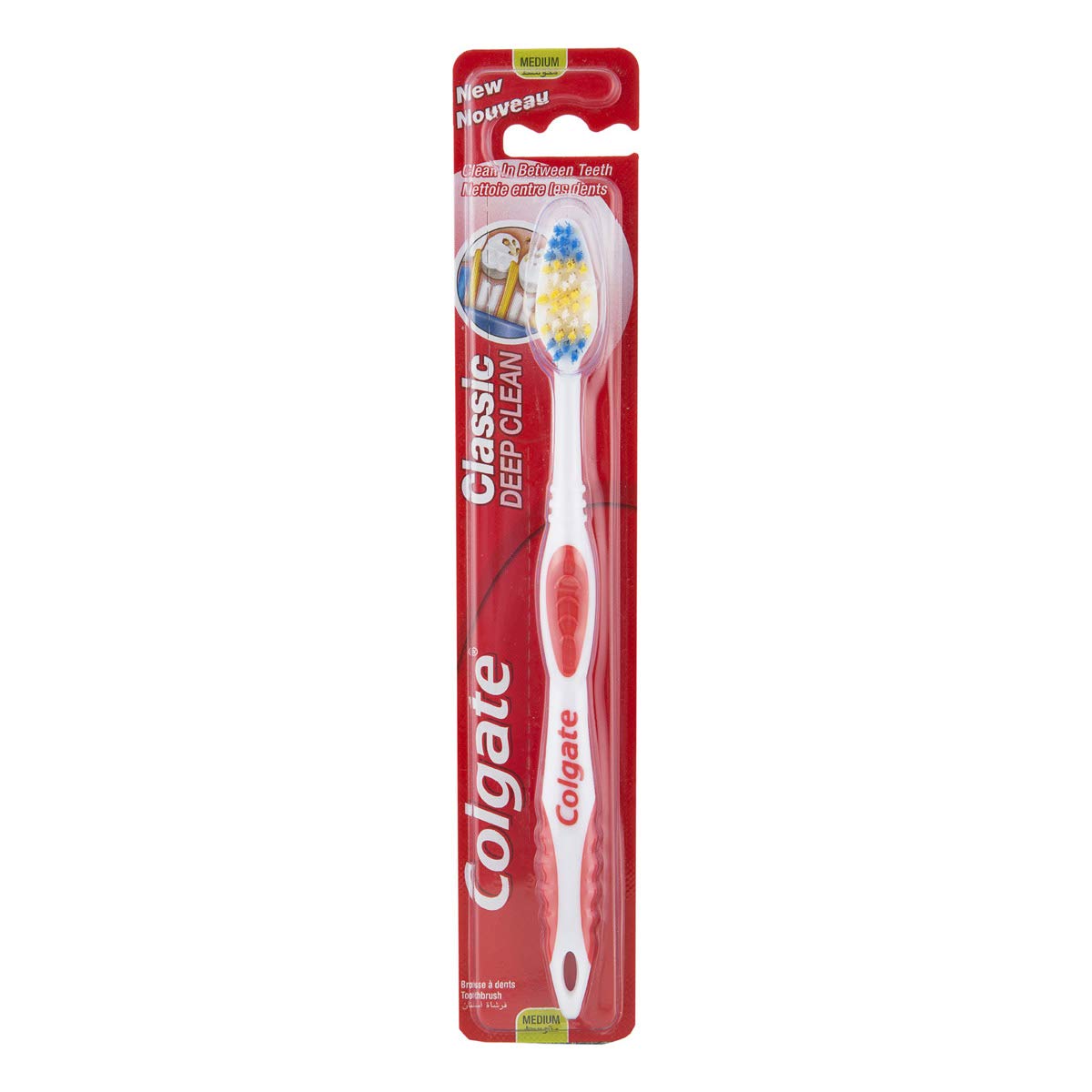 Colgate Toothbrush Classic Deep Clean Medium Assorted Colour