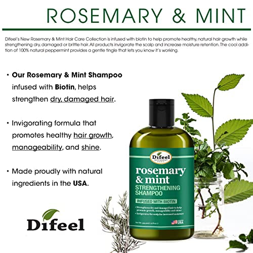 Rosemary And Mint Strengthening Shampoo Infused With Biotin (354ML)