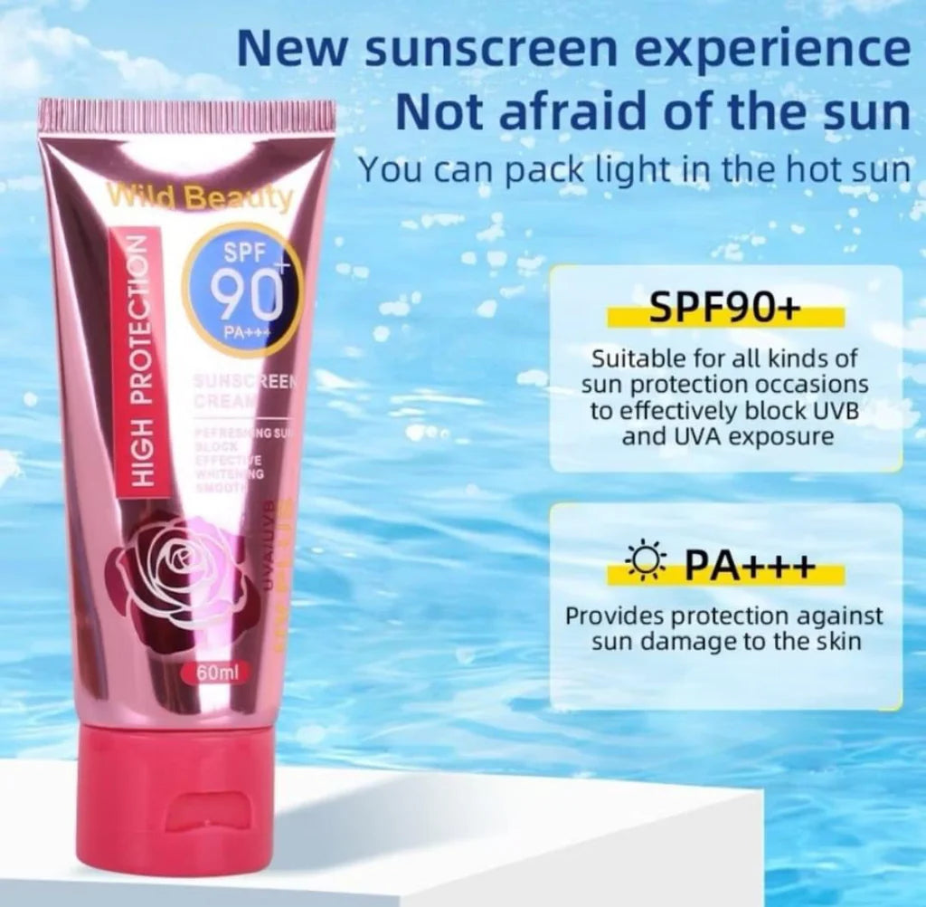 Kiss Beauty SPF90 PA+++ Sunscreen Cream (60ML)