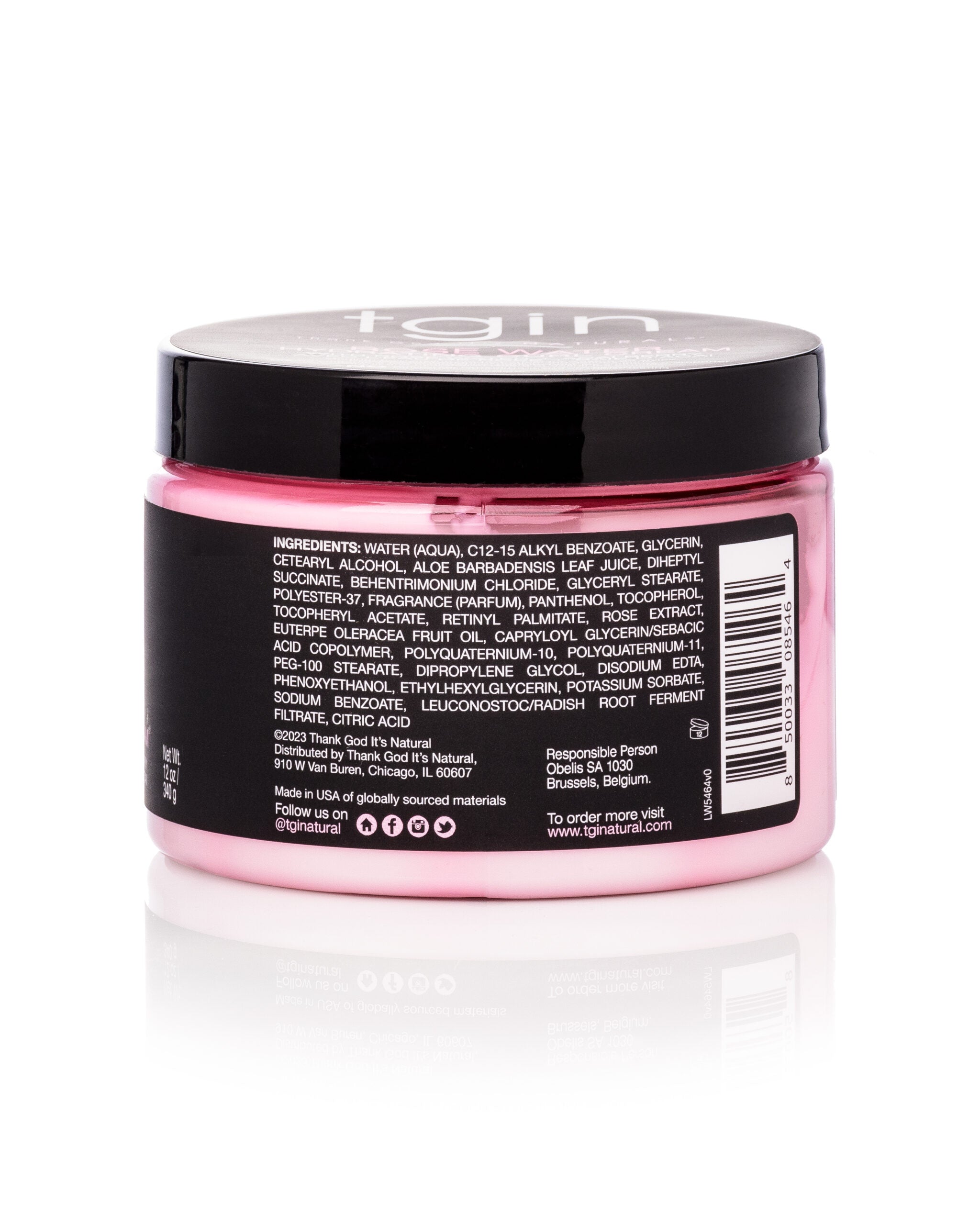 tgin Rose Water Hydrating Curl Cream (340gr)