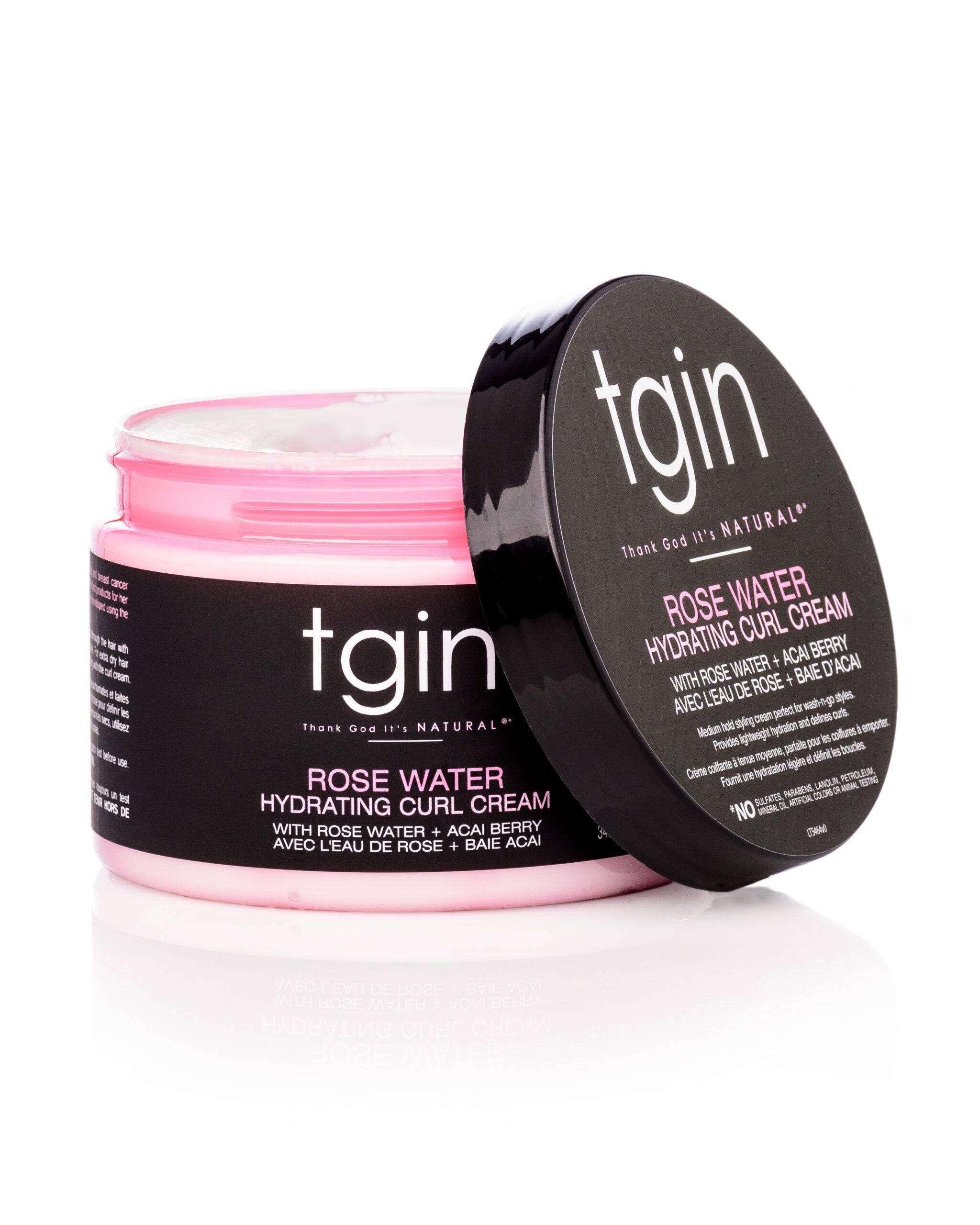 tgin Rose Water Hydrating Curl Cream (340gr)