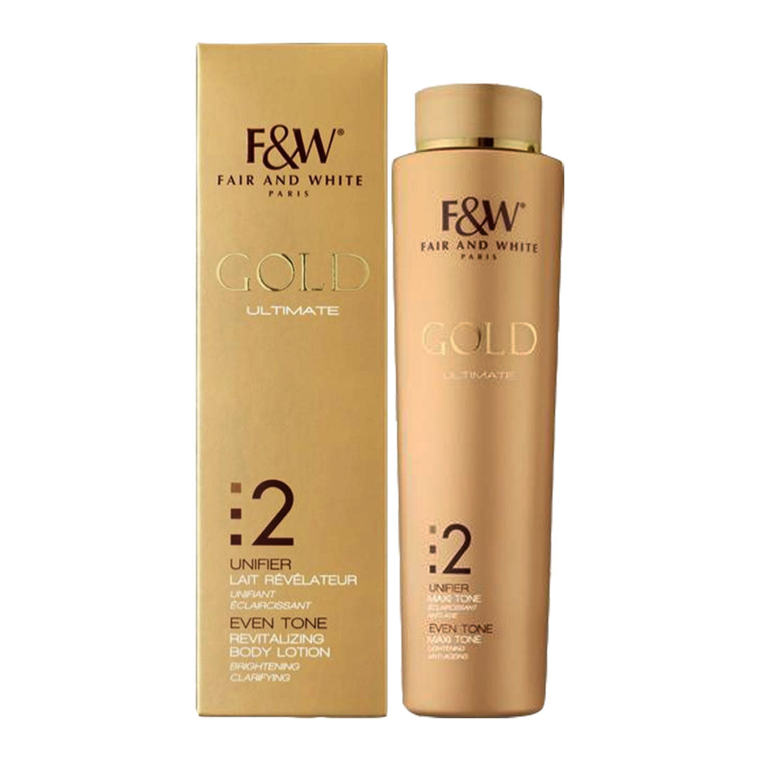 Fair & White Paris Gold Ultimate 2 Unifier Even Tone Revitalizing Body Lotion (500ML)