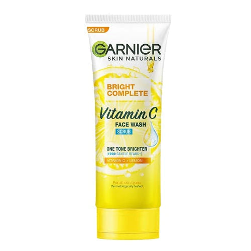 Garnier Bright Complete Vitamin C Face Wash Scrub (100ML)