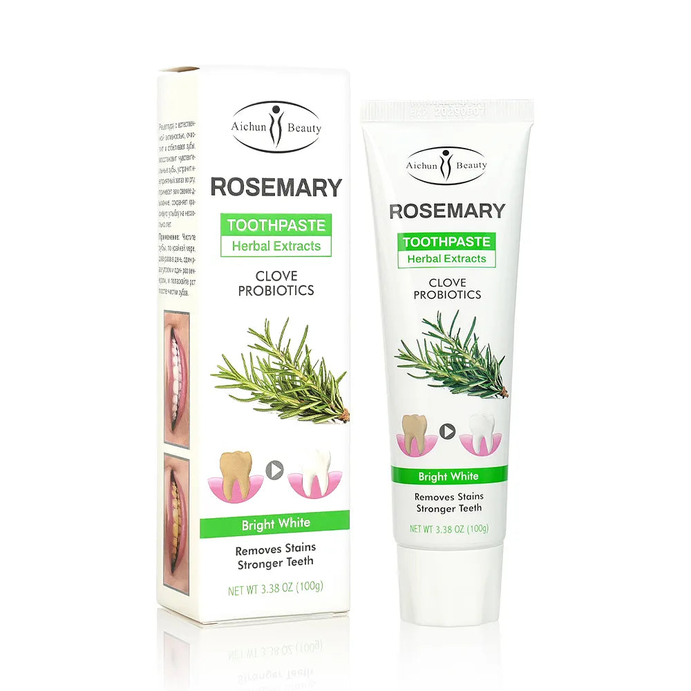 Aichun Beauty Rosemary Toothpaste Herbal Extracts Clove Probiotics (100gr)