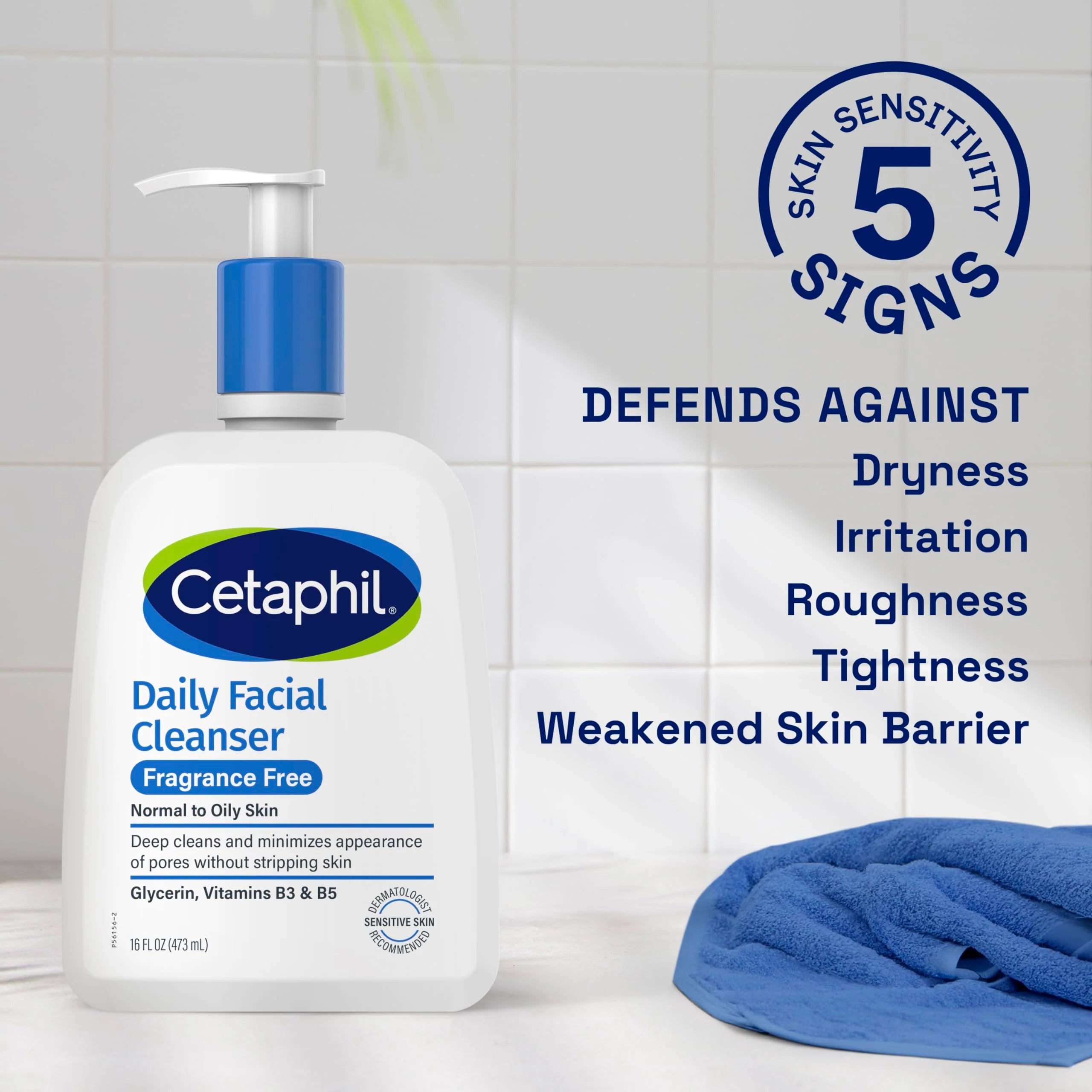 Cetaphil Daily Facial Cleanser Normal to Oily Skin (473ML)