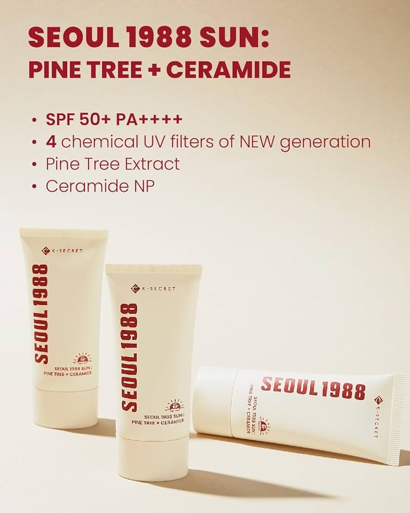 K-Secret Seoul 1988 Sun Pin Tree  + Ceramide SPF+50 PA++++ (50ML)