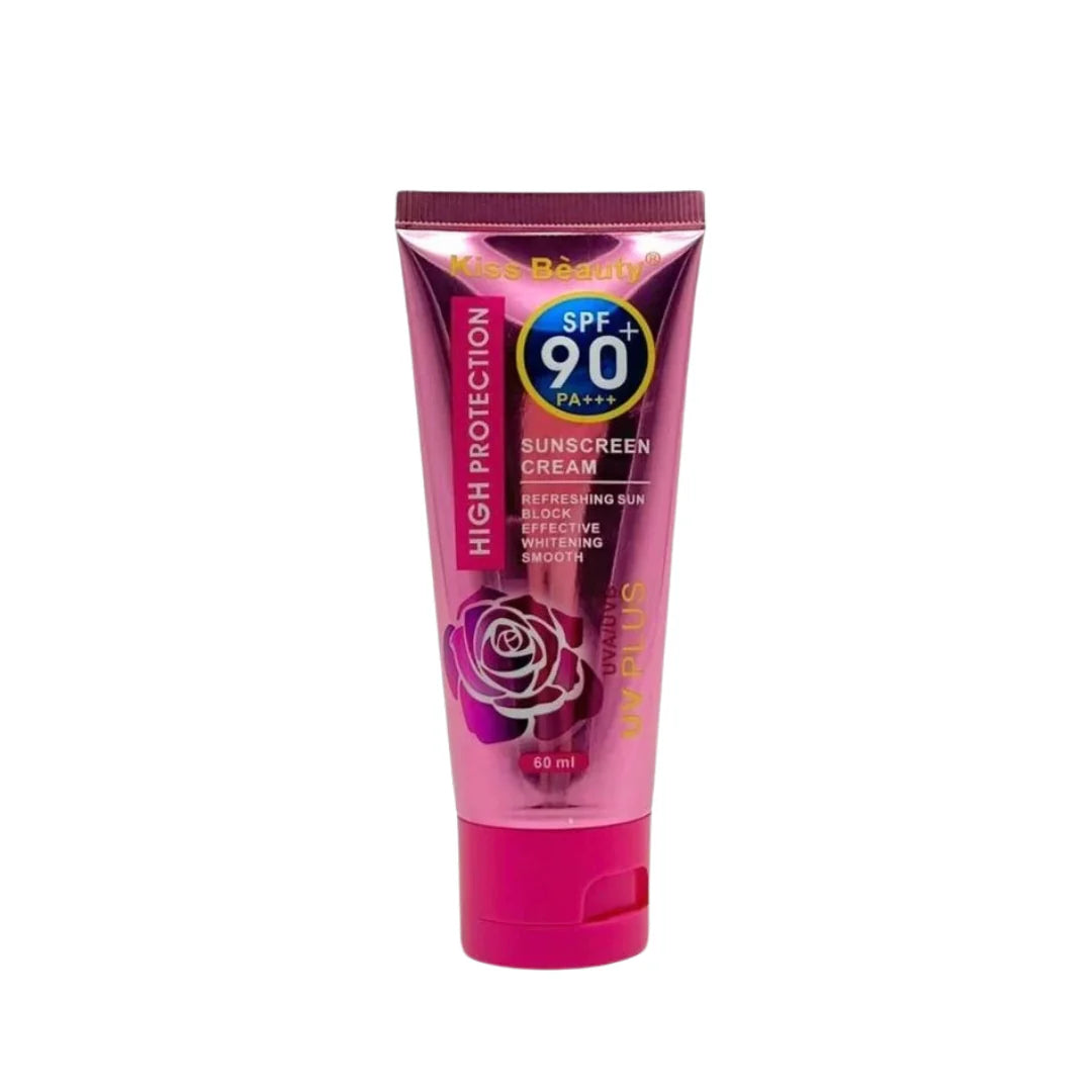 Kiss Beauty SPF90 PA+++ Sunscreen Cream (60ML)