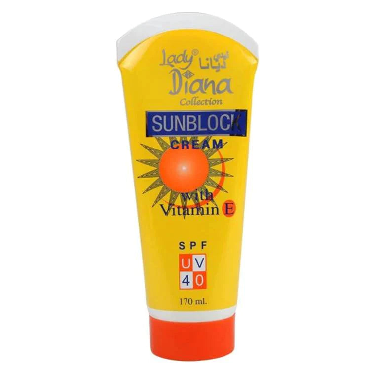 Lady Diana Collection Sunblock Cream Vitamin E SPF40 (170ML)