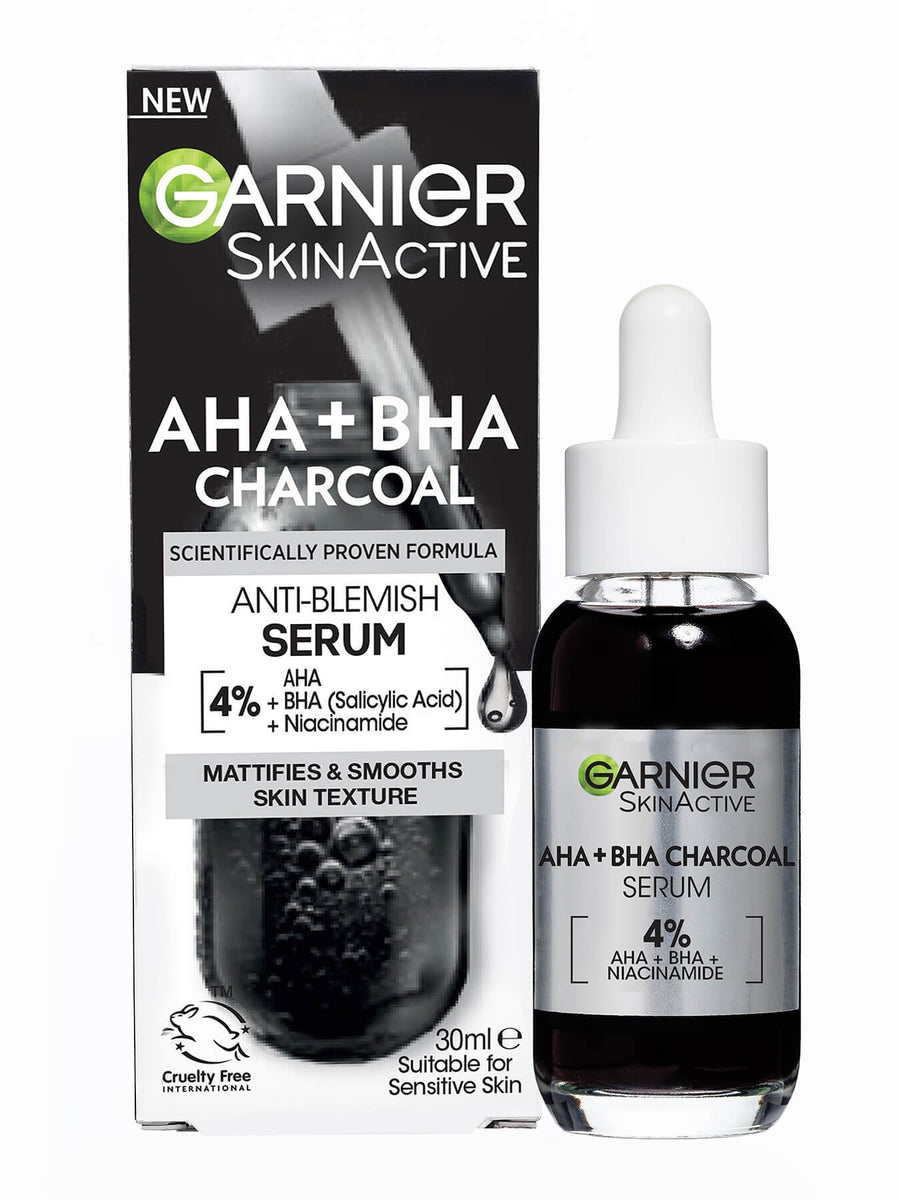 Garnier AHA+BHA Charcoal Anti-Imperfection Serum (30ML) – mohsenistore