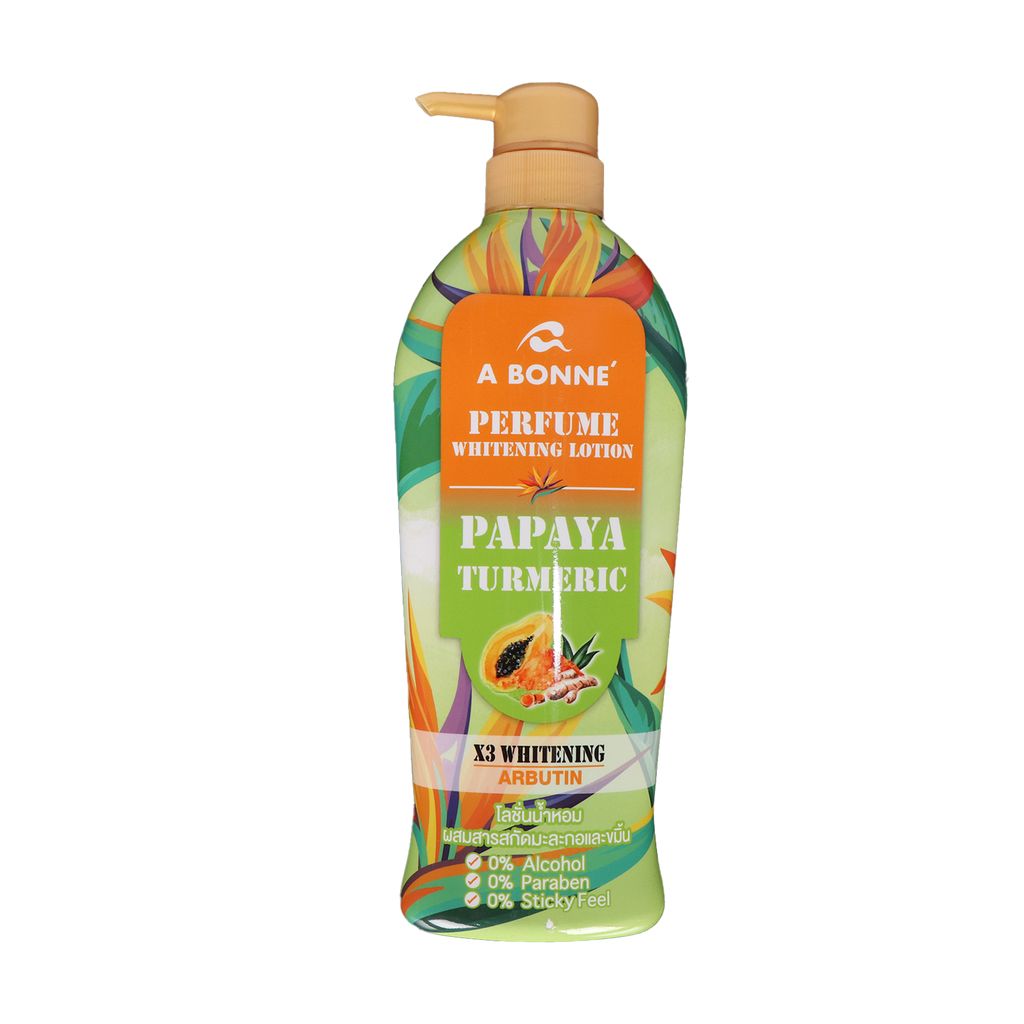A Bonne Perfume Whitening Lotion Papaya Turmeric (500ML) mohsenistore